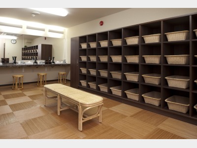 男性脱衣スペース