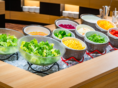 朝食バイキング　サラダコーナー