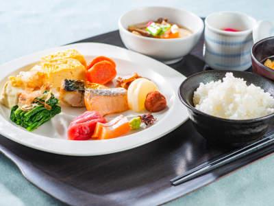 朝食バイキング