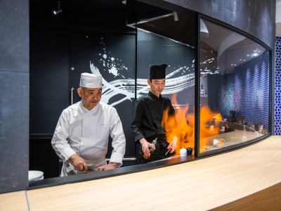 朝食バイキング　ライブキッチン
