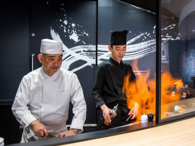 朝食バイキング　ライブキッチン