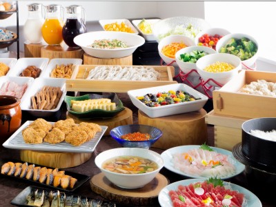 朝食バイキング