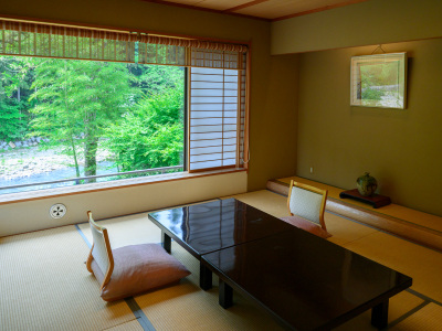 【渓流館（お部屋一例）】渓谷美と四季折々の風景画自慢です。＿2