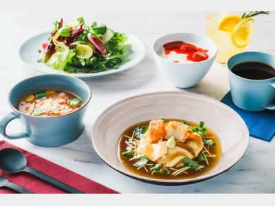 朝食「棒茶と生麩のリゾット」（イメージ）