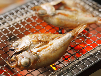 朝食一例 ：のど黒一夜干し