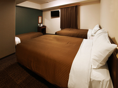 ツインルーム+ソファベッド付【120cm幅ベッド2台+ソファベッド1台】