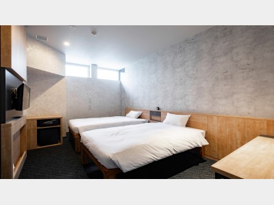 【禁煙・個室】DXツイン／ベッド幅120cm×2台／19平米