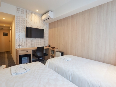 ツインルーム：シングルユースでもご利用いただけます！