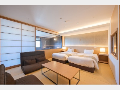 温泉内湯付客室「孔雀殿・把楽」／一例