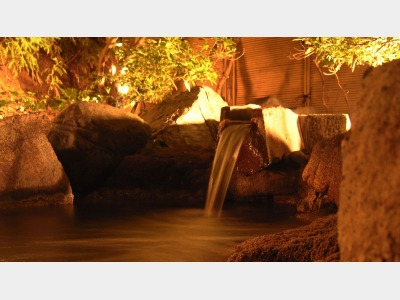 【女性用・露天風呂（花菖蒲）】自然と一体になる心地よさ、女性用の庭園露天風呂イメージ