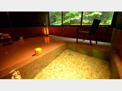 【天然温泉・貸切風呂（いろはの湯）】1回45分間2750円でご利用いただけます。先着順にて事前ご予約がオススメ