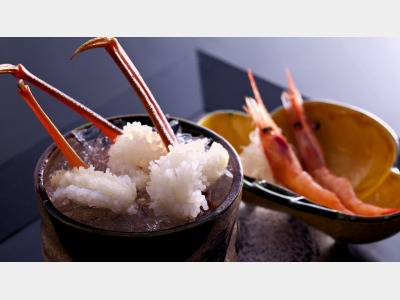 北陸ならではの逸品！ぷりっ【甘海老】＆とろ～り【蟹花造り】海老カニ合戦イメージ