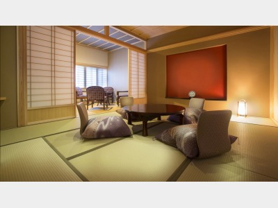 【天然温泉100％露天風呂付き和洋デラックス・禁煙】677号室（ことは）客室の一例