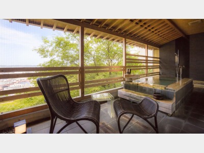 【露天風呂&モダンリビング付き特別室】658号室（ぼくせき）客室の一例