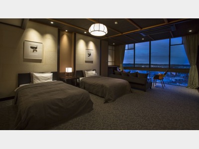 【和洋モダンスイート】653号室・雪白（せっぱく）　客室の一例