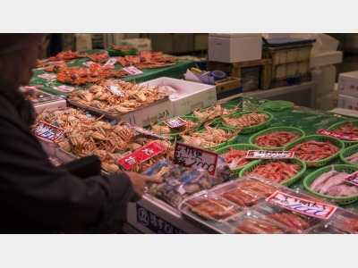 【金沢近江町市場】日本海の台所である近江町市場※当館から車で約６０分程です