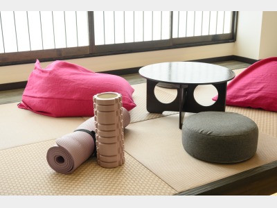 ストレッチローラー完備！ご自宅のようなお寛ぎを