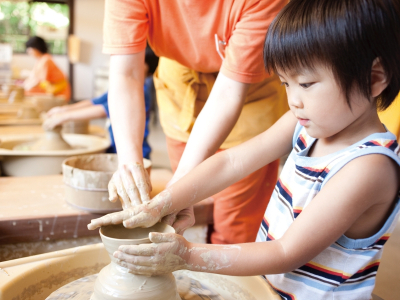 ゆのくにの森　ろくろ回し、そば打ちなど種類豊富な創作・体験メニューがあります！