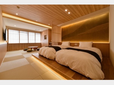 和モダンルーム　シングルベッド２台（一例）