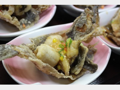 カレイのまるごと唐揚げ