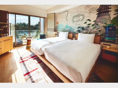 国宝茶室如庵ビュー／プレミアム ツイン客室一例