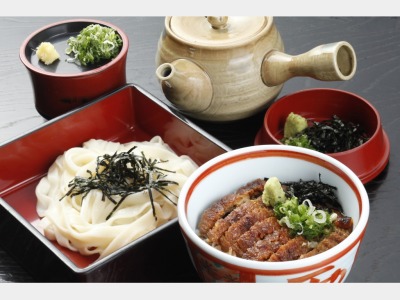 名古屋名物【ミニひつまぶし】と【ざるきしめん】イメージ