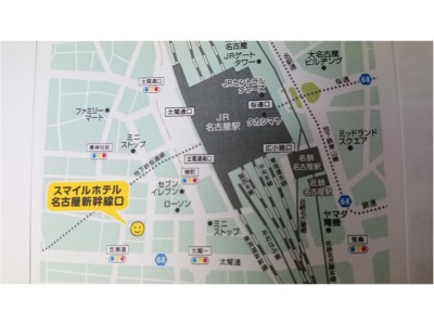 地図（名古屋駅からホテルまで）