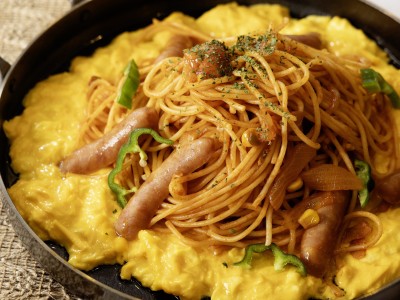 【朝食】鉄板ナポリタン