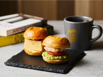  朝食(宿泊者限定) お好きなミニバーガー2種とドリンクセット