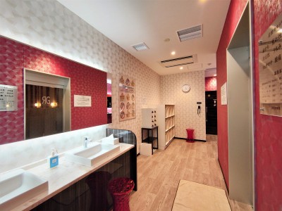 女性大浴場　脱衣所