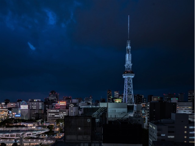 客室から眺める、名古屋のシンボル「名古屋テレビ塔」