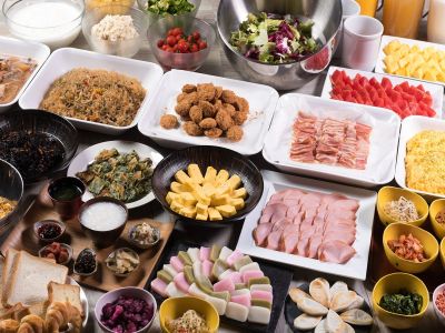 朝食ビュッフェイメージ　（一部メニュー変更あり）