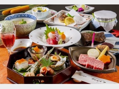 和牛陶板焼き付き会席料理　イメージ