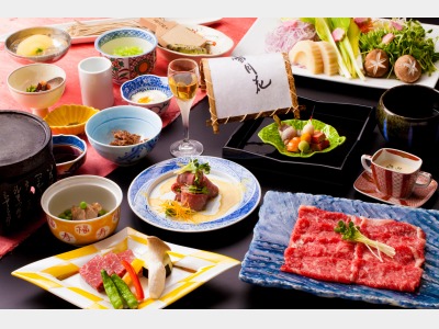 飛騨牛三昧会席一例