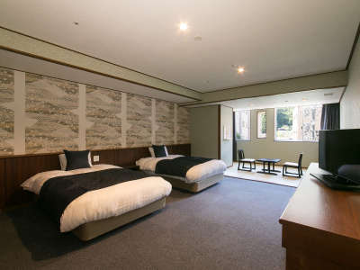 山水閣　洋室（ツイン＋和控え）