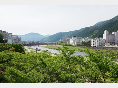 下呂温泉山形屋からの眺め