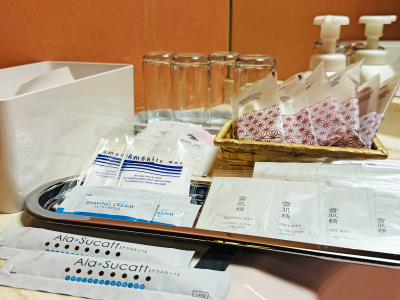 ◆充実の客室アメニティ　内容は予告なく変更させていただく場合あり