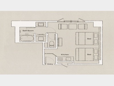 エグゼクティブツイン　間取り図
