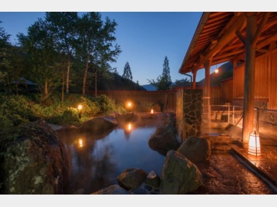 露天風呂　夜景