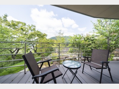 エグゼクティブルームのテラス