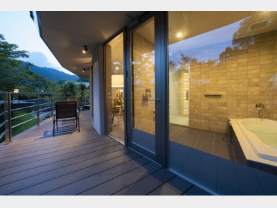 エグゼクティブルームのテラス