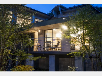 プライベートガーデンから見たエグゼクティブルーム