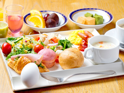 朝食ビュッフェ（盛り付けイメージ）