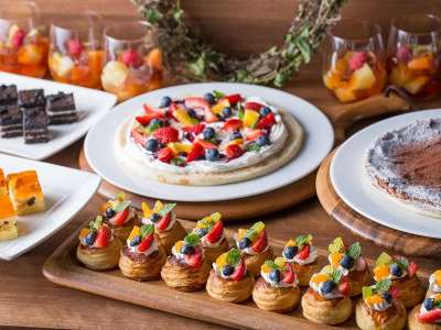 □朝食□朝食の締めスイーツ☆ひとくちサイズでご用意しています。