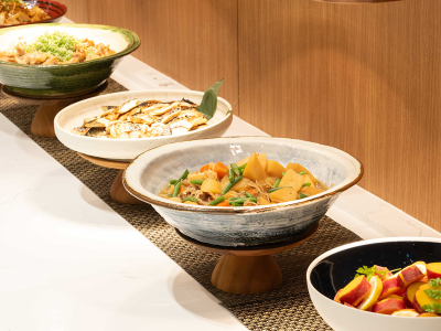【朝食会場】　京のおばんざいメニューが充実