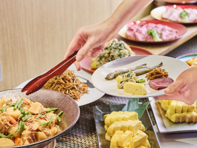 朝食ビュッフェ