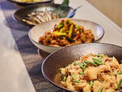 朝食ビュッフェ