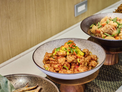 朝食ビュッフェ