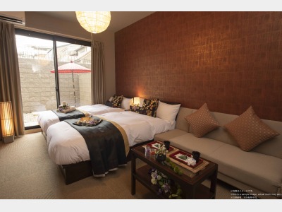 ツインルーム　テラス付