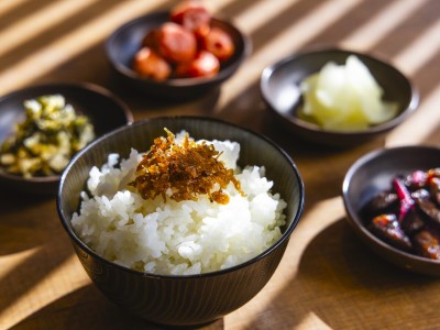 【朝食】鯛だしで楽しむお茶漬け
